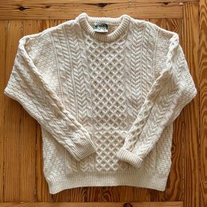 Knit Wool Irish Sweater